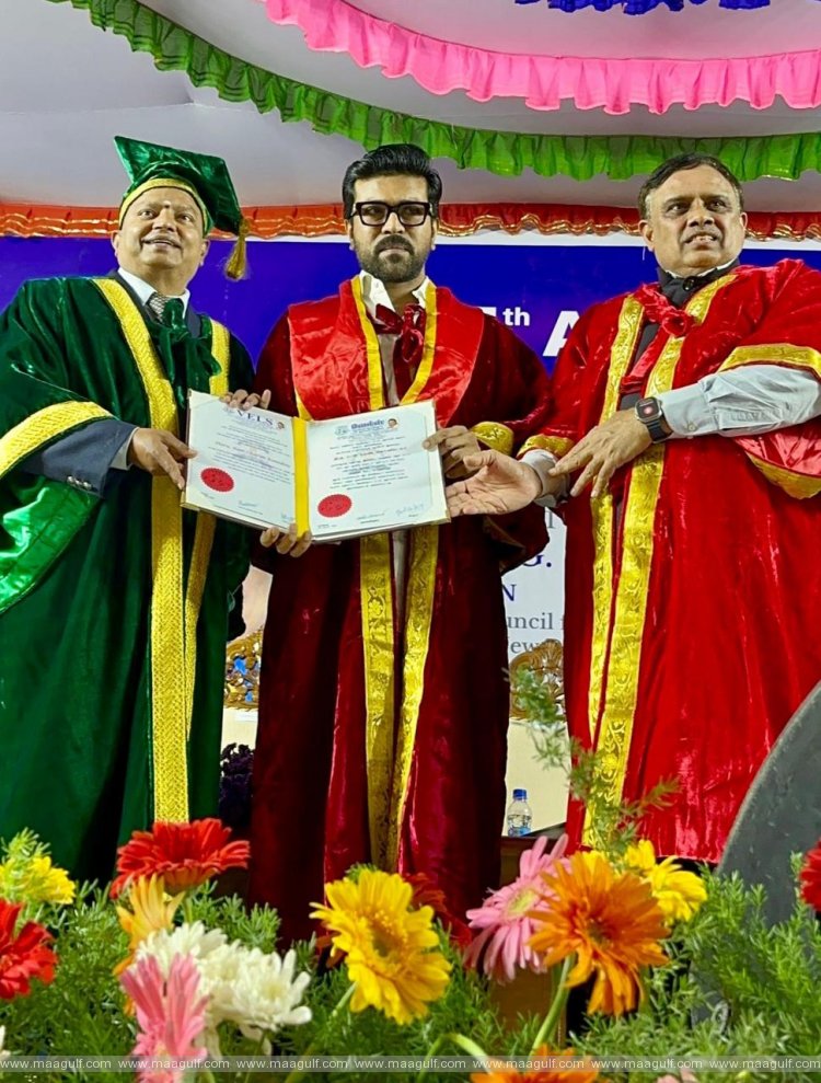 1 గౌరవ డాక్టరేట్ అందుకున్న గ్లోబల్స్టార్ రామ్ చరణ్