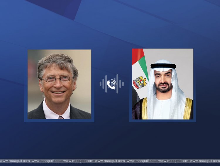 20 UAE President, Bill Gates discuss ways to enhance humanitarian cooperation