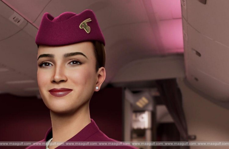 Meet world\'s first human-like AI cabin crew by Qatar Airways
