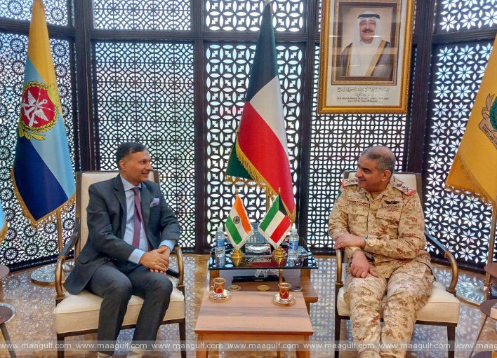 Indian Ambassador called on Chief of the General Staff of the Kuwaiti Army