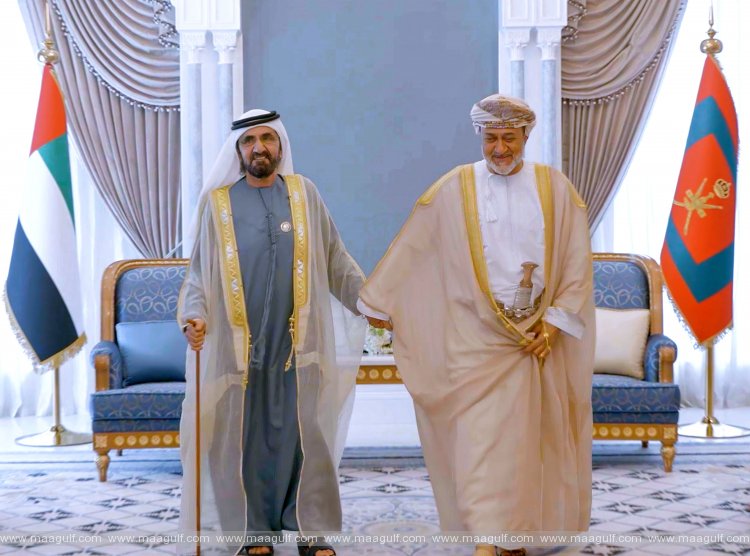 Sheikh Mohammed meets with Sultan of Oman, explores new opportunities to strengthen bilateral relations