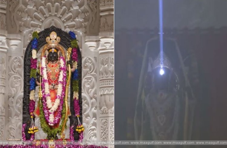 Lord Surya applied tilak on the forehead of Bala Rama in Ayodhya