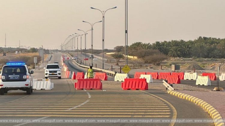 హఫీత్ రౌండ్‌అబౌట్ నిర్వహణ పనులు..వాహనదారులకు అలెర్ట్