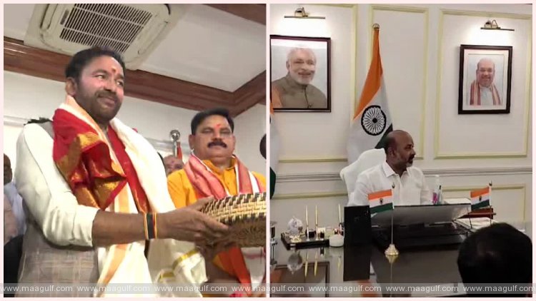 ఢిల్లీలో బాధ్యతలు స్వీకరించిన కిషన్ రెడ్డి, బండి సంజయ్..