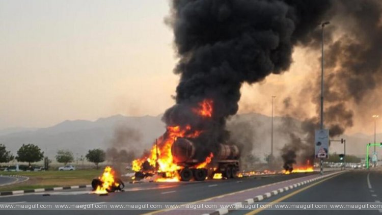 ట్రక్కు, ట్యాంకర్‌ ఢీకొని ఒకరు మృతి