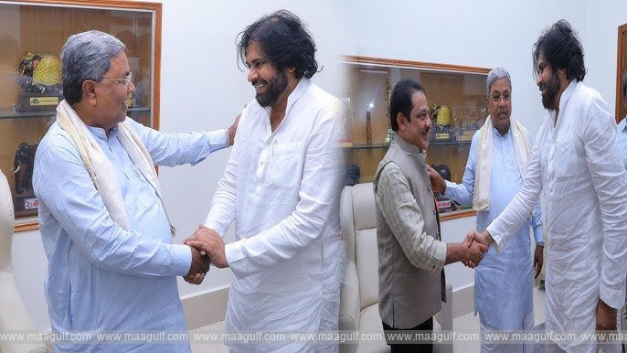 కర్ణాటక సీఎంను కలిసిన ఏపీ డిప్యూటీ సీఎం పవన్ కల్యాణ్