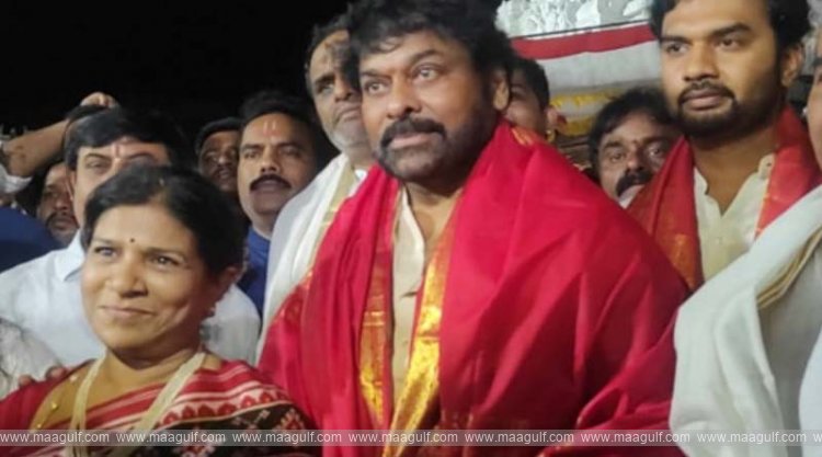 తిరుమల శ్రీవారి సన్నిధిలో చిరంజీవి దంపతులు