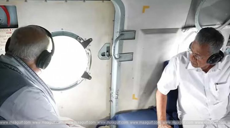 కేరళ సీఎంతో కలిసి వయనాడ్‌లో ప్రధాని మోడీ ఏరియల్‌ సర్వే