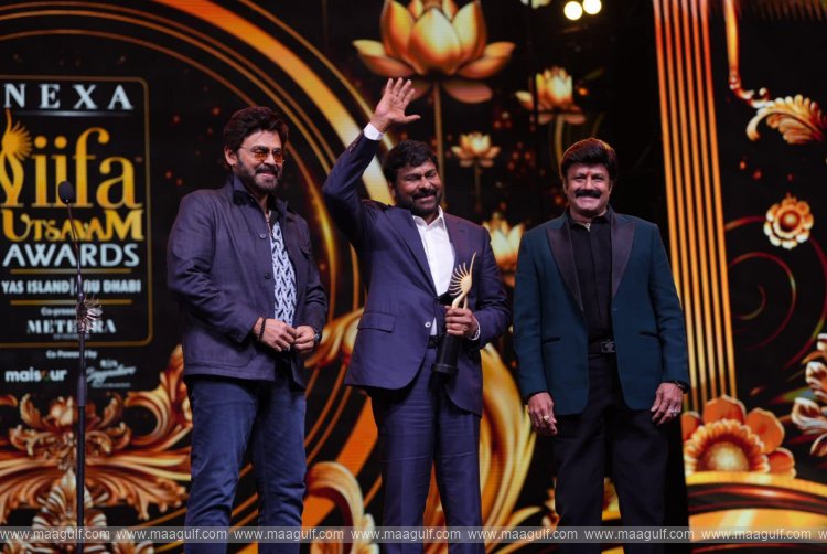 Megastar Chiranjeevi Honoured with Outstanding Achievement Award at IIFA