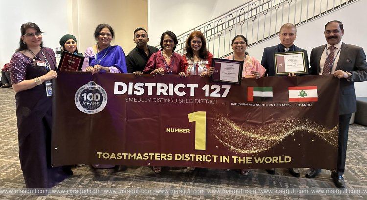 Dubai-based Toastmasters District 127 emerges No.1 globally
