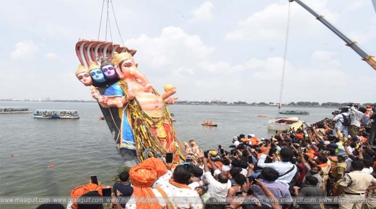 ఖైరతాబాద్ సప్తముఖ గణపయ్య నిమజ్జనం పూర్తి