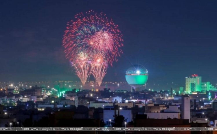 94వ సౌదీ జాతీయ దినోత్సవం..ఆకాశంలో బాణసంచా వెలుగులు..!!