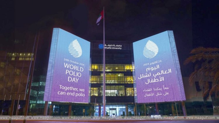 Abu Dhabi lights up in support of World Polio Day 2024