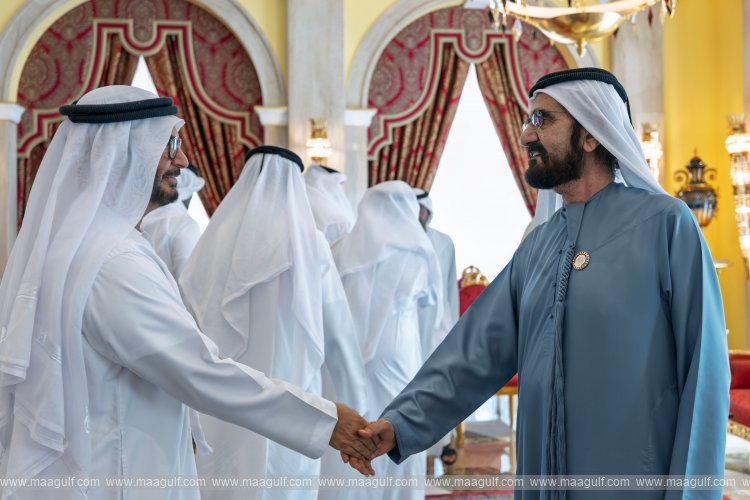 Sheikh Mohammed meets with local dignitaries, investors and businessmen at his Majlis at Za’abeel Palace
