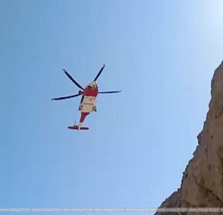 RAK పర్వతం నుండి పడ్డ వ్యక్తి.. ఎయిర్‌లిఫ్ట్