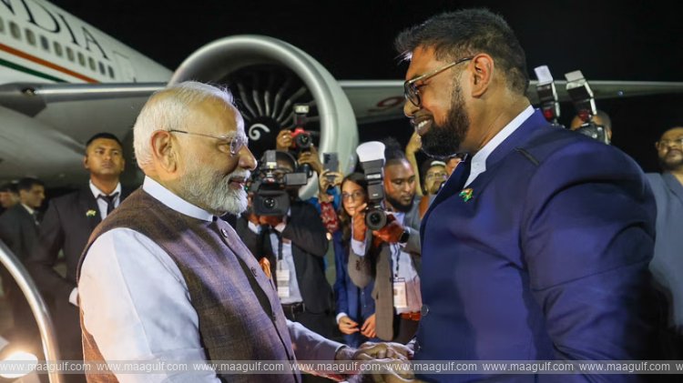 56 సంవత్సరాల తరువాత గయానాను సందర్శించిన ప్రధాని  మోదీ