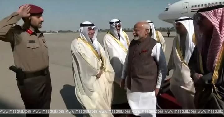 కువైట్ చేరుకున్న భారత ప్రధానమంత్రి నరేంద్ర మోది