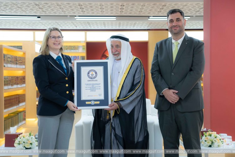 Sharjah Ruler receives Guinness certificate for Arabic Dictionary