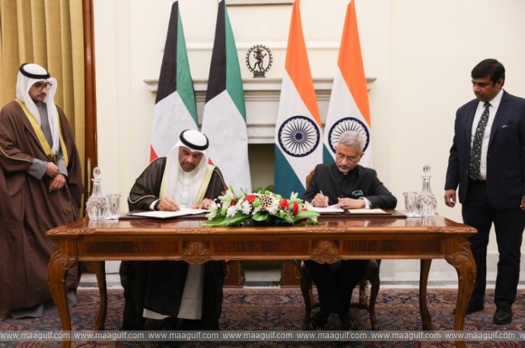 మంత్రుల స్థాయిలో జేసీసీ.. ఎంఓయూపై భారతదేశం, కువైట్ సంతకాలు..!!