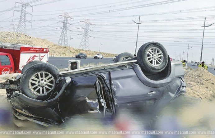 కువైట్ లో రోడ్డు ప్రమాదం..ఒకరు మృతి, ఇద్దరికి గాయాలు..!!