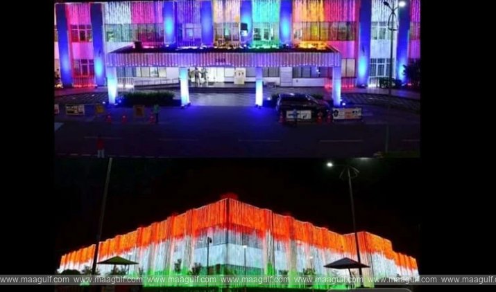 విద్యుత్ వెలుగుల్లో ఏపీ సచివాలయం