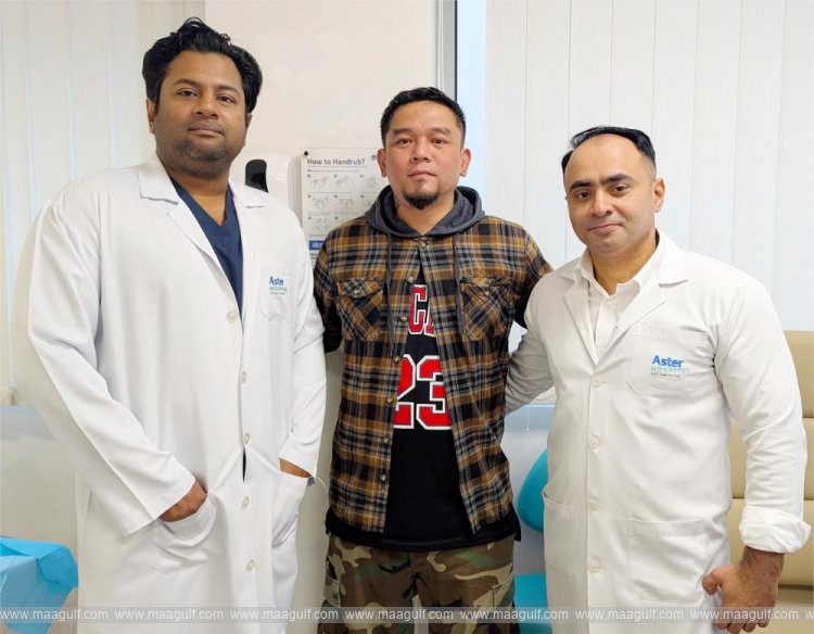 Aster Hospital Doctors save Filipino patient from massive jaw tumor with advanced surgery