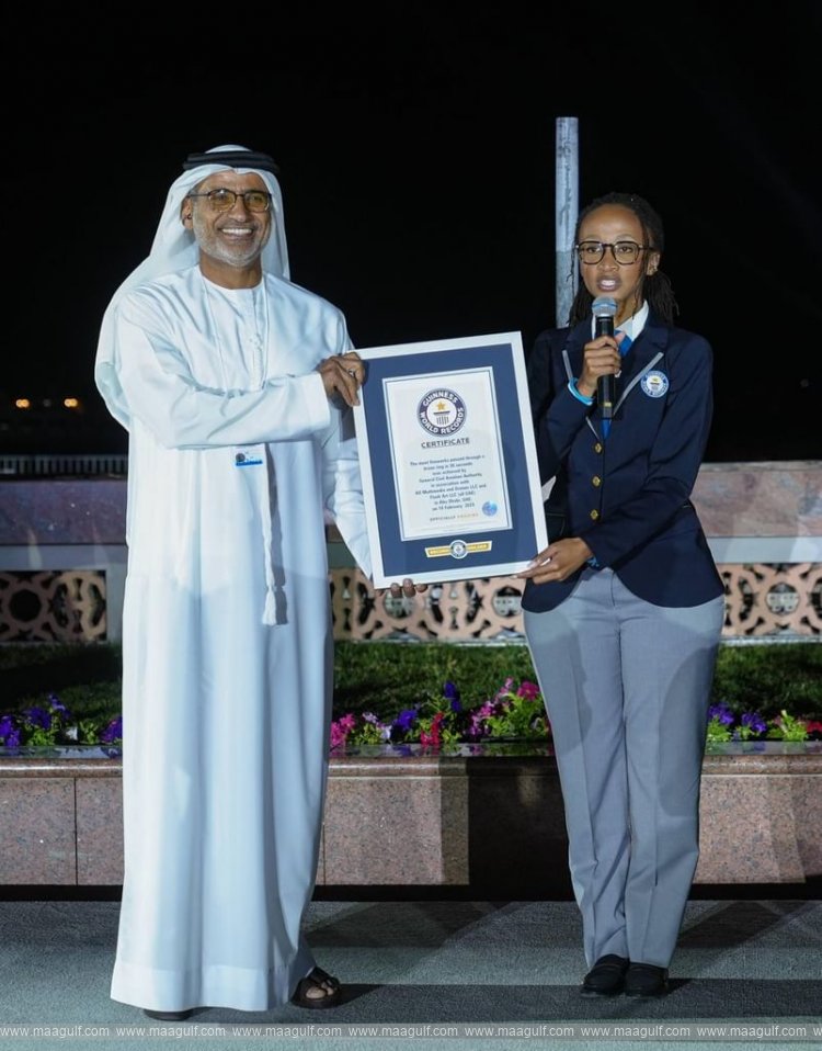 GCAA achieves Guinness World Record for largest aerial display of fireworks, drones