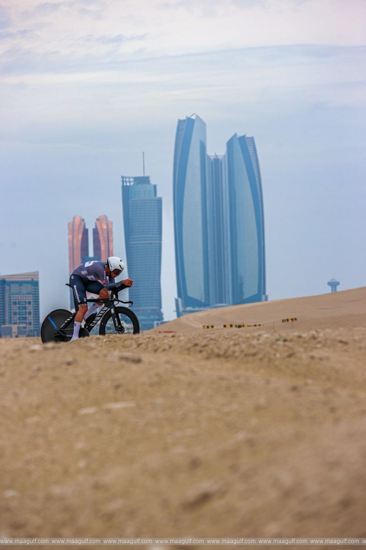 UAE Tour: British Tarling becomes youngest rider to wear Red Jersey