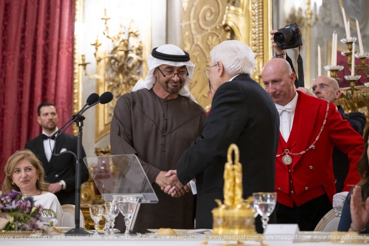 UAE President exchanges medals, gifts with Italian President during dinner banquet hosted in his honour