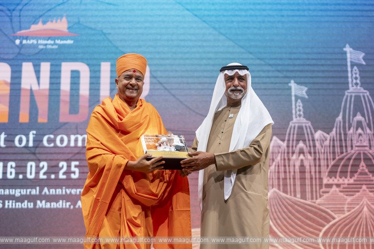 BAPS Hindu Mandir Celebrates its First Anniversary by Celebrating UAE’s Year of Community