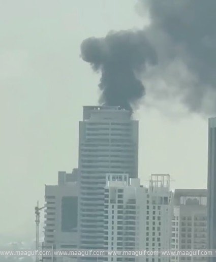 ఎత్తైన దుబాయ్ మెరీనా నివాస భవనంలో అగ్నిప్రమాదం..!!