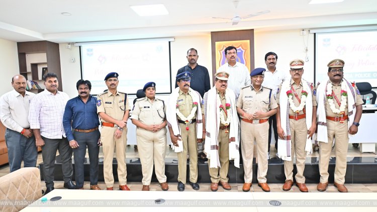 పదవీ విరమణ పొందిన పోలీసు అధికారులను ఘనంగా సత్కరించిన సీపీ సుధీర్ బాబు