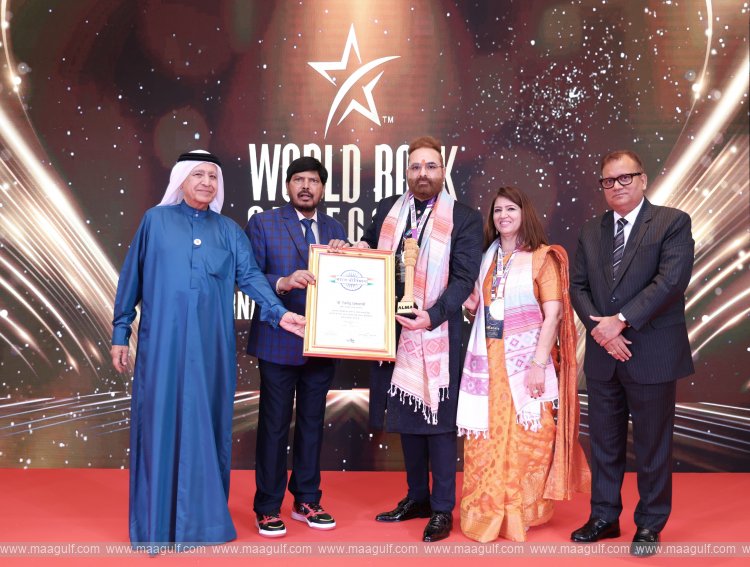 Dr Jitendra Matlani honoured with Bharat Kirtiman Award in Dubai