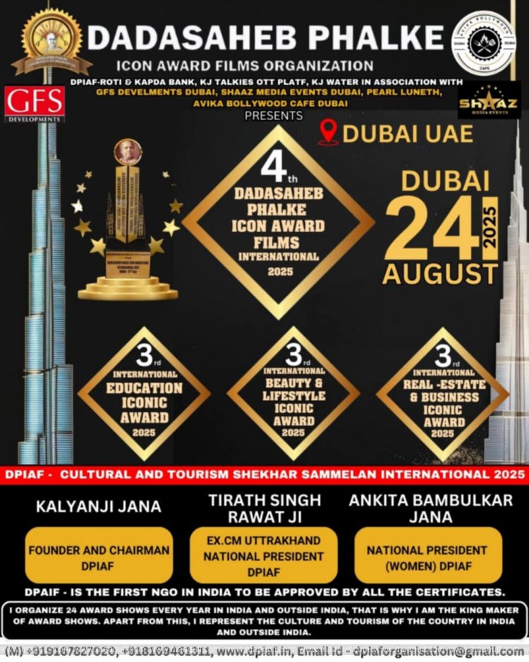 20 DPIAF is organizing a spectacular award show in Delhi