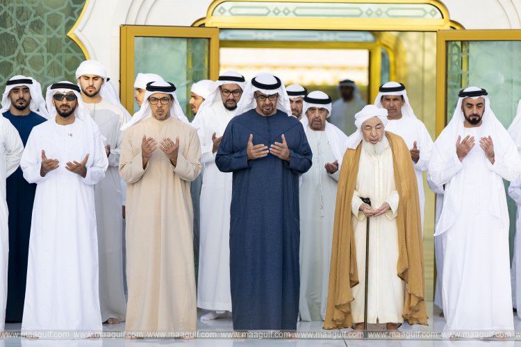 UAE President performs Eid Al-Fitr prayer at Sheikh Zayed Grand Mosque in Abu Dhabi