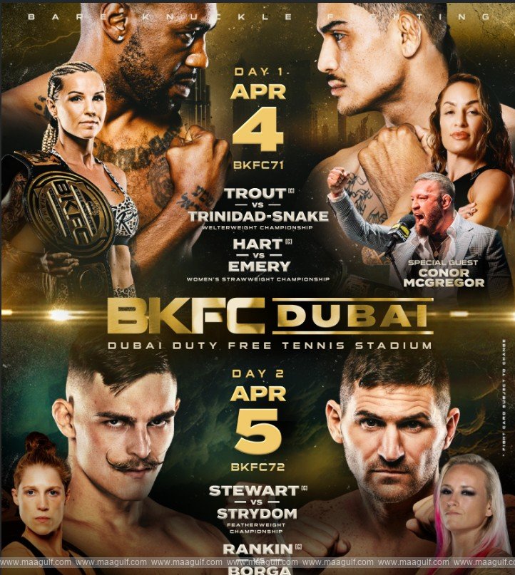 Middle East\'s first Bare Knuckle Fighting Championship to make historic debut in Dubai