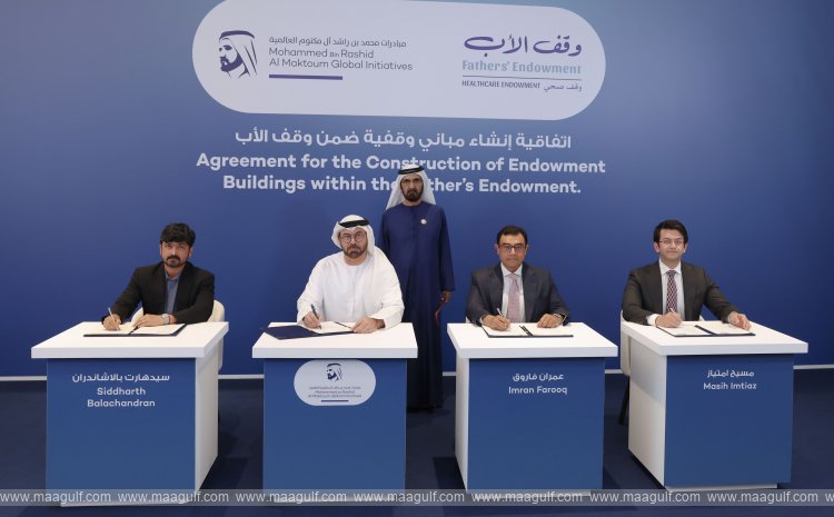 Sheikh Mohammed attends MBRGI’s signing of agreements for three endowment buildings in support of Fathers’ Endowment campaign
