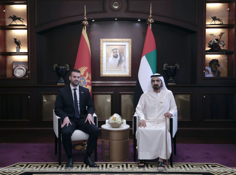 Sheikh Mohammed meets with Prime Minister of Montenegro