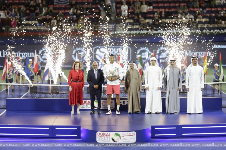 Hasher bin Maktoum crowns winners of 33rd Dubai Duty Free Tennis Championships