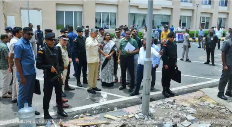 సచివాలయంలో అగ్నిప్రమాదం..పరిశీలించిన సీఎం చంద్రబాబు