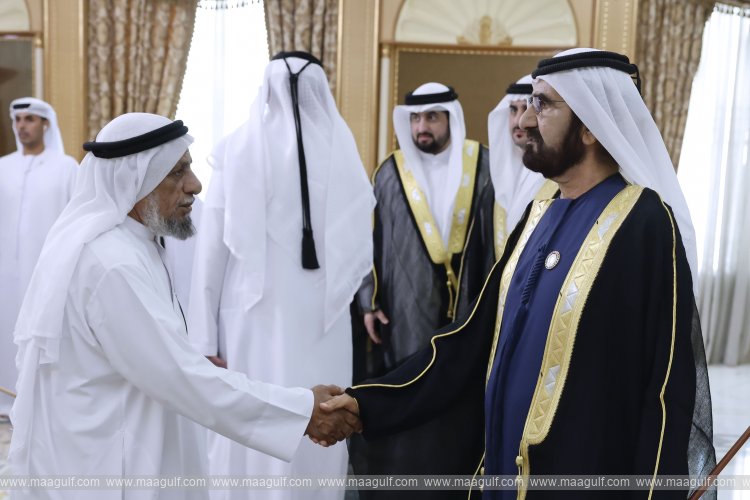 Sheikh Mohammed receives Eid Al-Fitr well-wishers