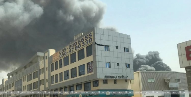 Sharjah warehouse fire quickly contained, no injuries