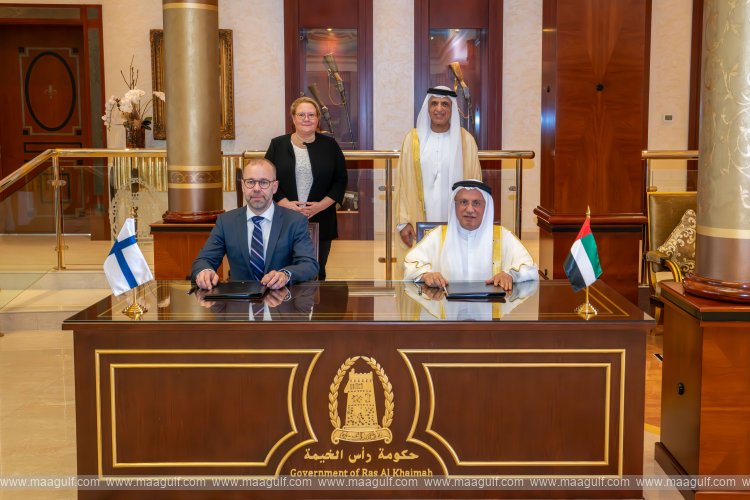 RAK Ruler witnesses signing of MoU between RAK Government, Finland\'s Lahti Region