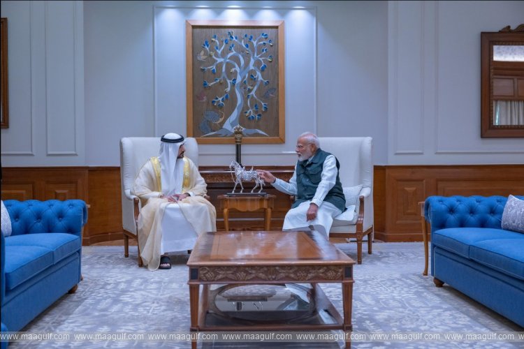 20 Sheikh Hamdan bin Mohammed holds talks with Indian Prime Minister Narendra Modi