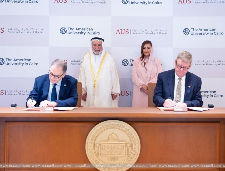 Sharjah Ruler witnesses AUS-AUC signing of MoU