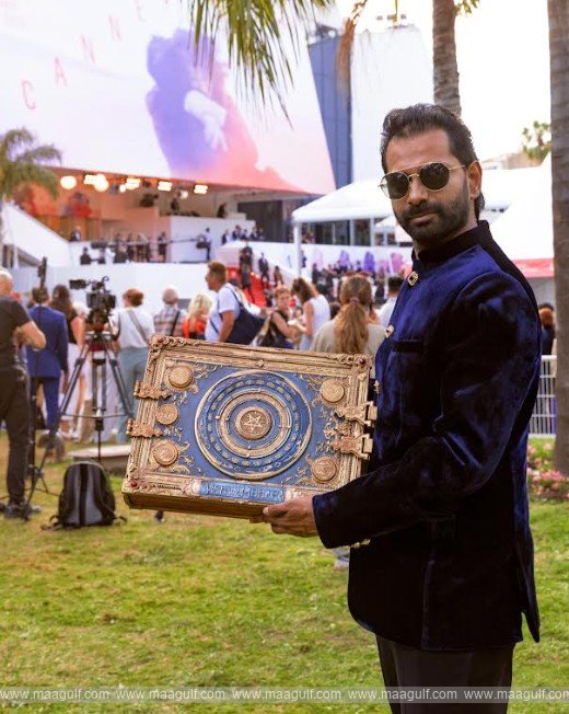 \'విశ్వంభర\' ఎక్స్‌క్లూజివ్ ఎపిక్ బుక్‌ను కాన్స్‌లో లాంచ్ చేసిన నిర్మాత విక్రమ్ రెడ్డి