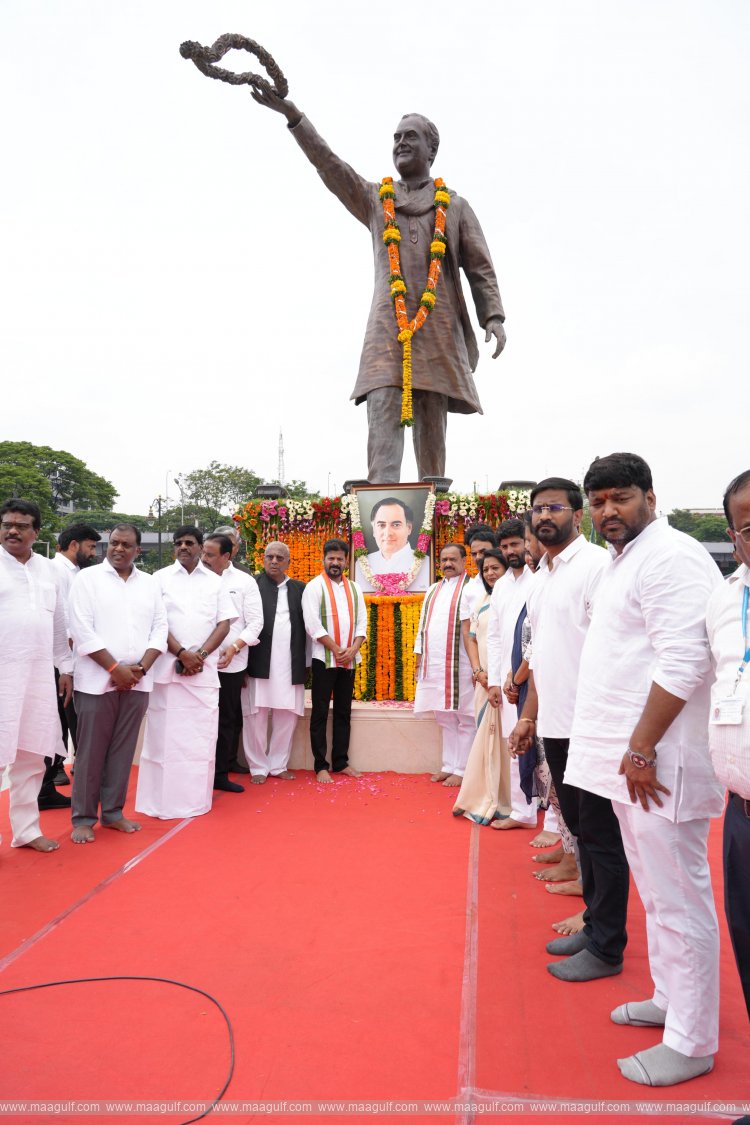 రాజీవ్ గాంధీ వర్ధంతి సందర్భంగా ఘన నివాళుర్పించిన సీఎం రేవంత్