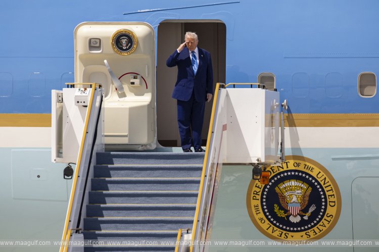 UAE President bids farewell as US President concludes state visit to the UAE