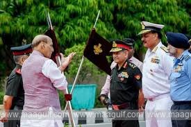 1 త్రివిధ దళాధిపతులతో కేంద్ర మంత్రి రాజ్నాథ్ సింగ్ కీలక సమావేశం