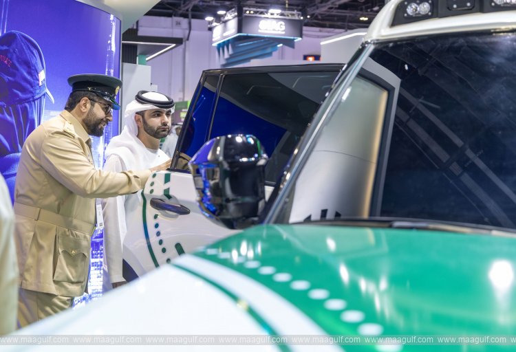 Mansoor bin Mohammed tours World Police Summit exhibition in Dubai
